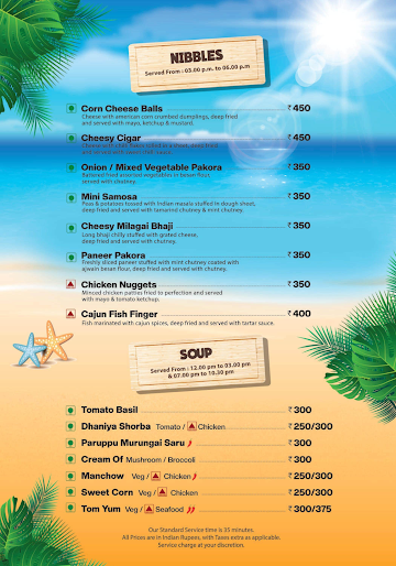 Seacrest Beach Resto & Bar menu 