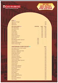 Kake Da Hotel Since 1931 menu 4