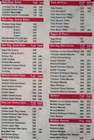 Desi Zayka menu 2