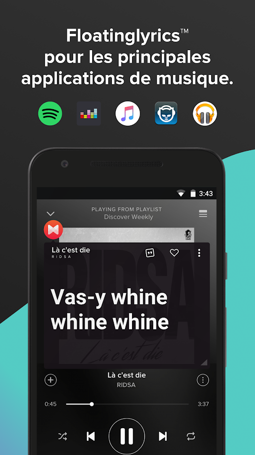   Musixmatch Paroles de chanson – Capture d'écran 