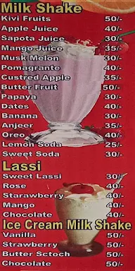 Sri Ganesh Juice and Chats menu 2