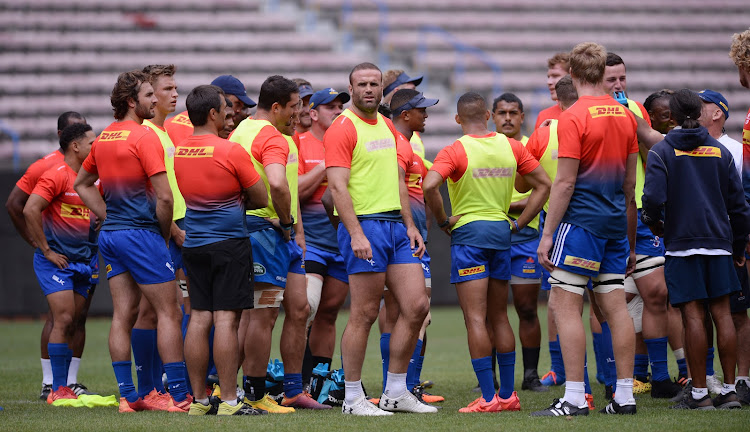 General view of the DHL Stormers squad during training.