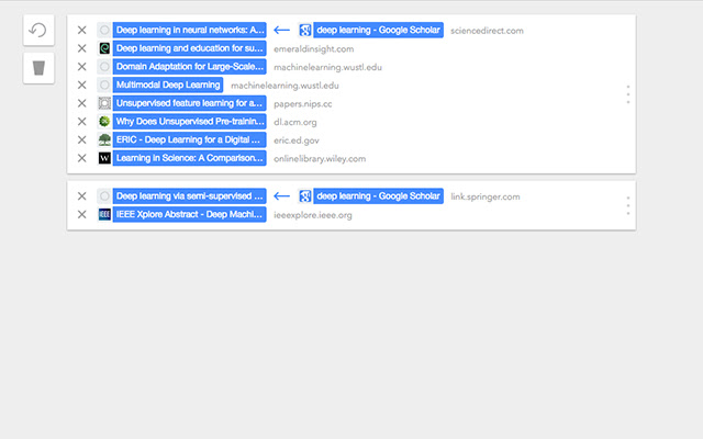 miniTab chrome extension