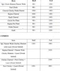 Nagpal's Chole Bhature menu 2