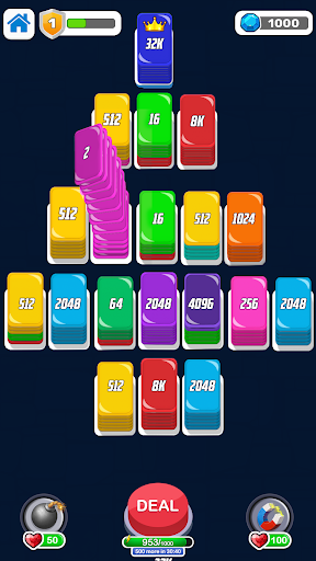 Screenshot Card Sort Puzzle Shuffle Sort