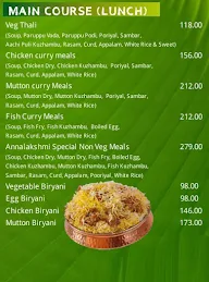 Annalakshmi menu 2