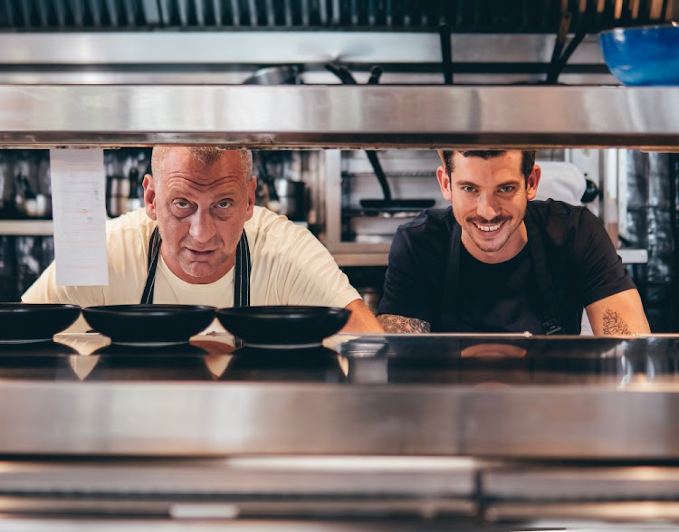 Chefs Luke Dale Roberts and Jason Kosmas.