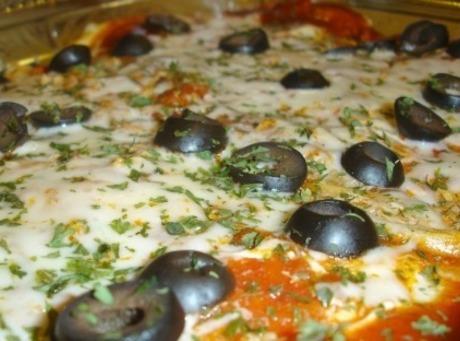 internet picture -- I finally settled on this picture because of the cheese and olives... but the recipe I'm sharing is actually better than this one (I think)