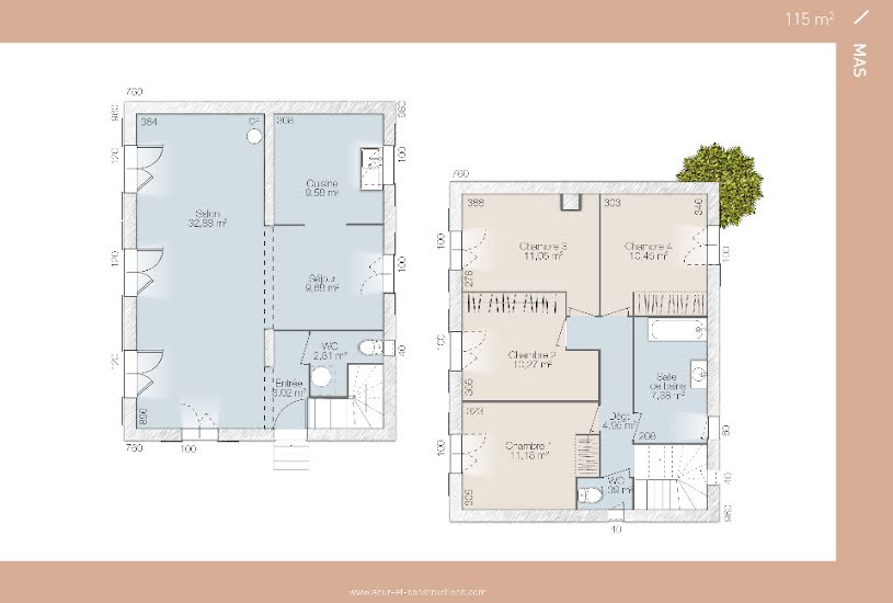  Vente Terrain + Maison - Terrain : 252m² - Maison : 76m² à Pertuis (84120) 