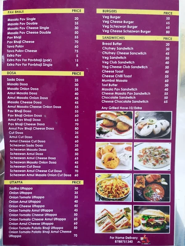 Cafe Durga Narhe Branch menu 