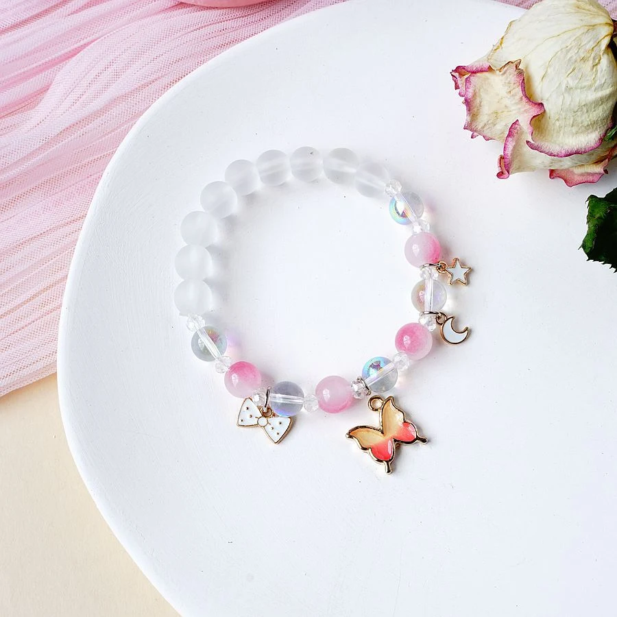 Title 20, Bracelet femme tendance, perles de cristal chat...