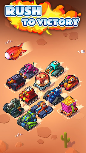 Huuuge Little Tanks - Merge Game APK MOD screenshots 3