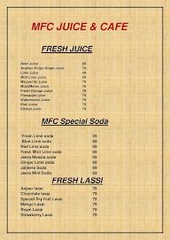 MFC Juice And Cafe menu 3