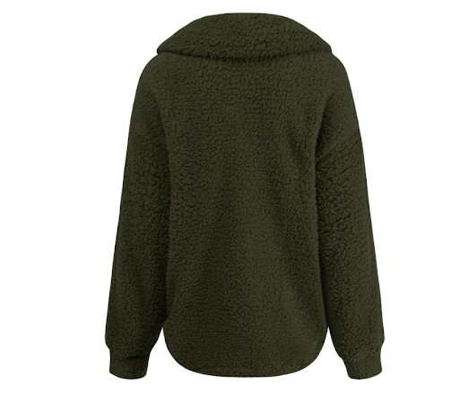 Title 2, Womens Solid Color Loose Coat Lamb Wool Coat, ...