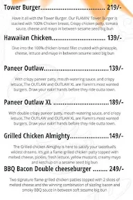 Flamin' Burgers menu 3