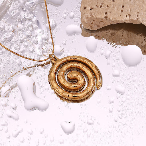 Title 2, Niche Stainless Steel 18K Gold Plated Snake Cha...