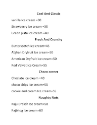 V S Ice Cream Parlour And Chat Corner menu 3