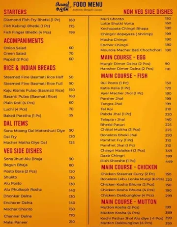 Nilima Kitchen menu 