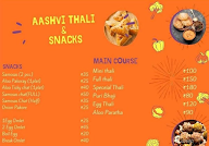 Aashavi Thali And Snacks menu 1