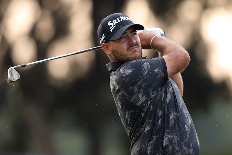 Hennie du Plessis in action on the second day of the MyGolfLife Open at Pecanwood on Friday.