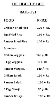 The Healthy Cafe menu 2