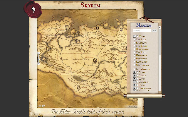 Tamriel Maps App chrome extension