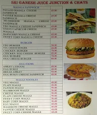 Sri Ganesh Juice Junction And Chats menu 4