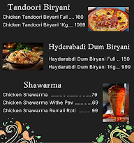 Tandoor Town menu 1