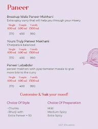 Yours truly Butter Chicken menu 2