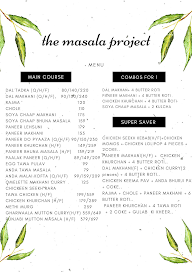 The Masala Project menu 4