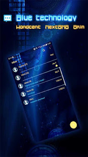 Blue technology skin for Handcent Next SMS(圖1)-速報App