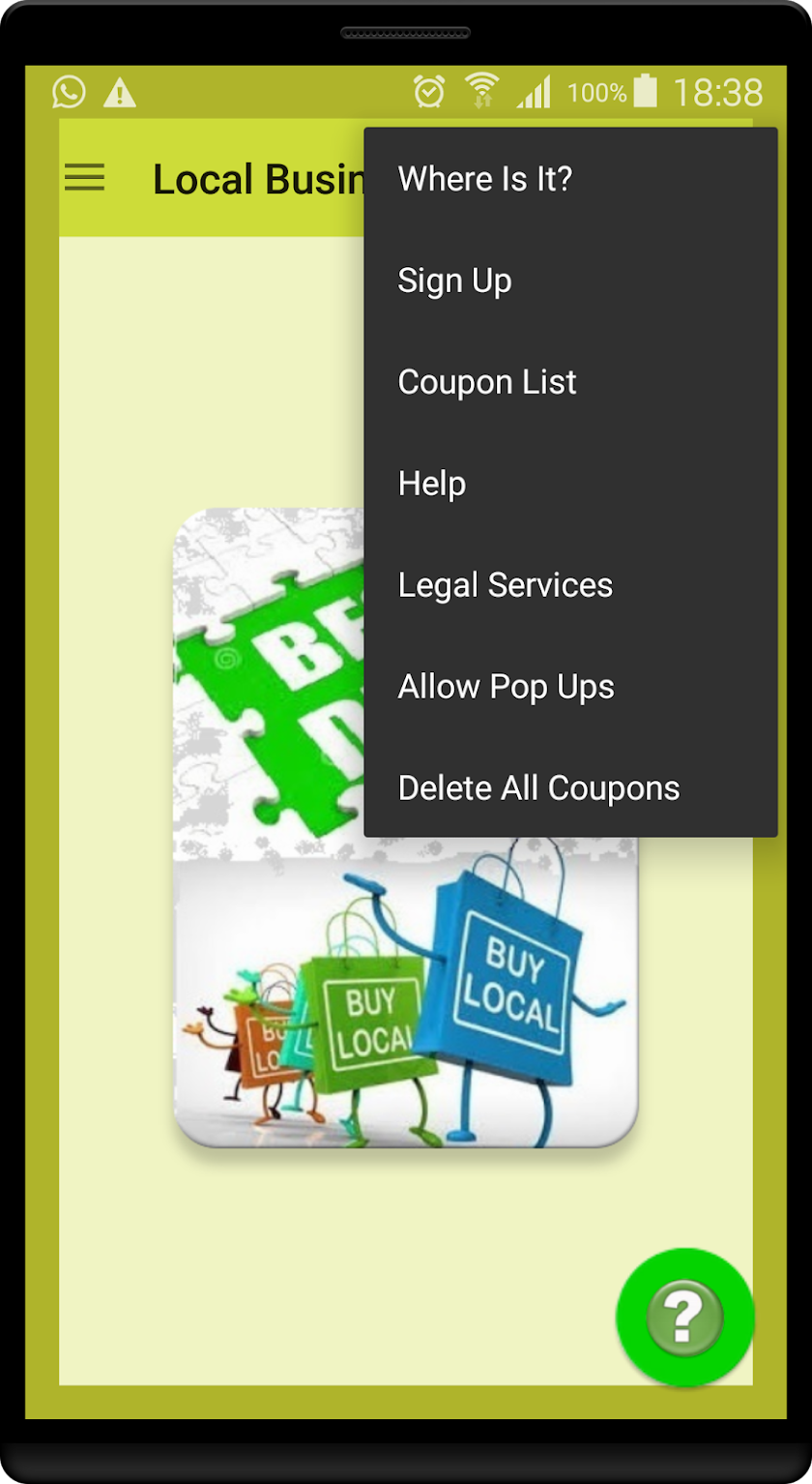 Local Business Bargains Screen 2