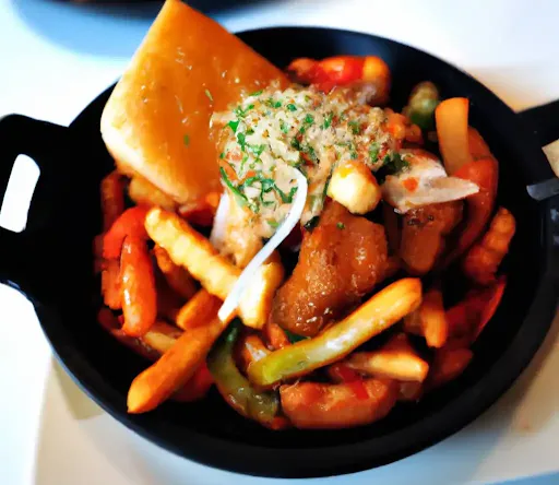 Chicken Arabbiata Fries