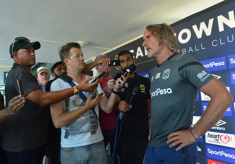 Jan Olde Riekerink talks to the media in Cape Town on January 15.