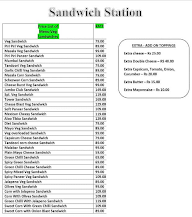 Sandwich Station menu 1