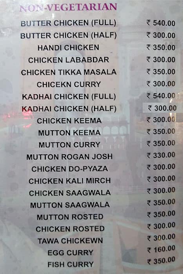 Delhi Ka Tadka Restaurant And Bar menu 