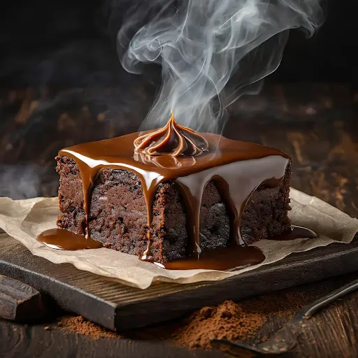 Hot Chocolate Brownie With Chocolate Fudge