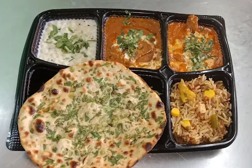 Special Stuffed Naan Thali