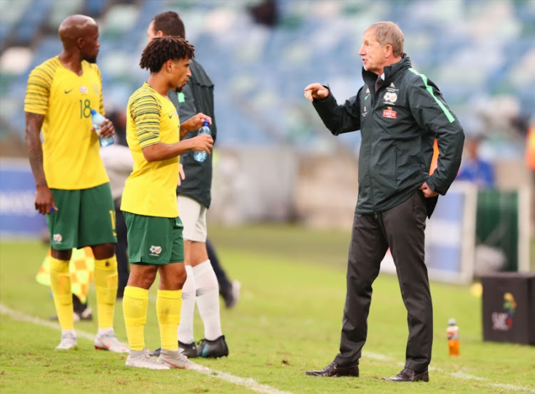 Stuart Baxter during the 2019 Africa Cup of Nations qualifying match between South Africa and Libya at Moses Mabhida Stadiium on September 08, 2018 in Durban, South Africa.