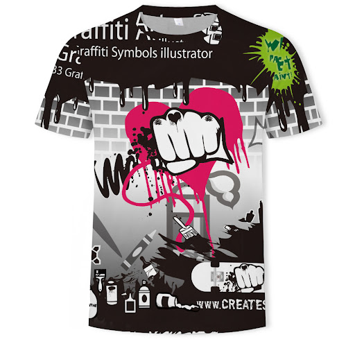 Title 10, Printed Casual Short-Sleeved t-Shirt Mens