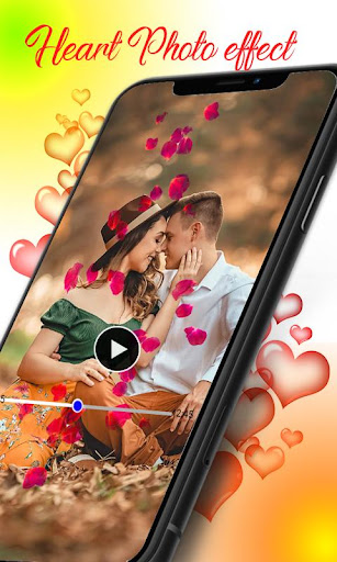 Heart Effect on Photo Video Status Maker
