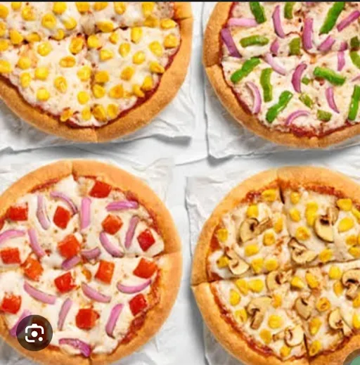 Pack Of 4 Pizza Double Topping Combo