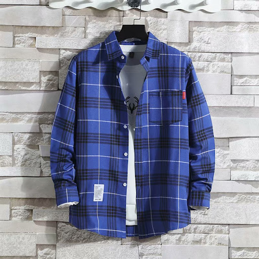 Title 3, Mens New Spring and Autumn Long Sleeve Plaid S...
