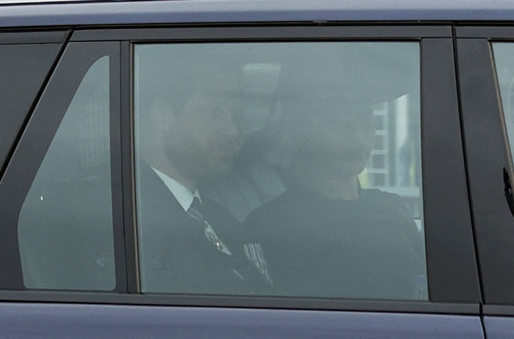 Prince Harry, Duke of Sussex, and Meghan Markle, Duchess of Sussex, head to the state funeral and burial of Queen Elizabeth.