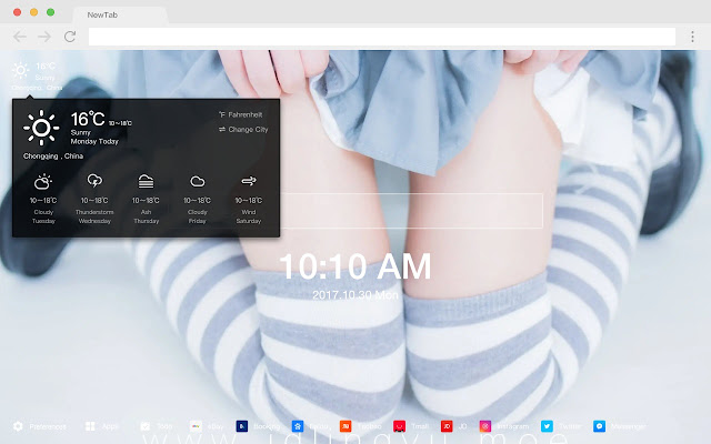 Strawberry Temptation HD Beauty New Tab Theme