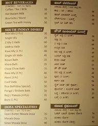 Athiti Dhaba menu 1