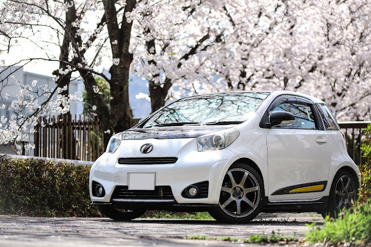 iQの桜が満開🌸・桜とiQ・目指せPickUpCars・撮り方練習中に関するカスタム事例の投稿画像1枚目