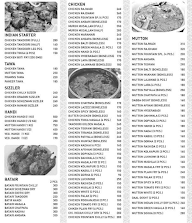 Hotel Fountan menu 1