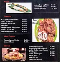 R R Grand Andhra Style Restaurant menu 2