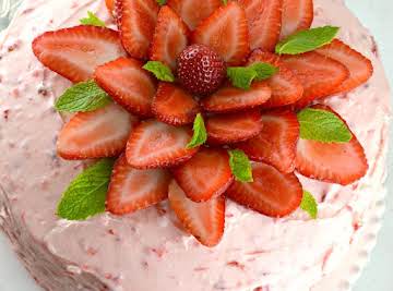 Strawberry Triple Layer Cake